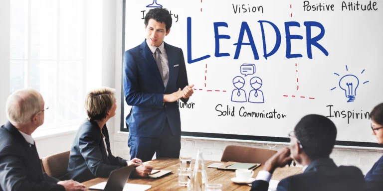 man doing corporate presentation